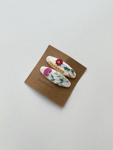 Заколочки Польова історія, бордо Д00950-10 фото