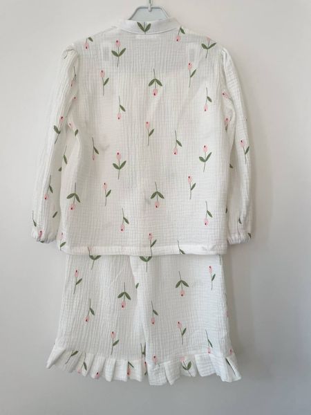 Girls&rsquo; Muslin Outfit Tulips, 98 cm