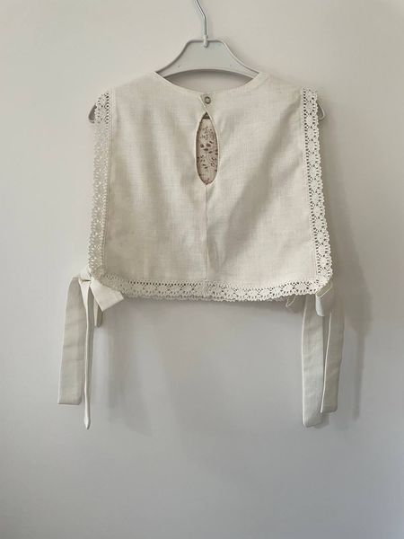 Дитяча манішка з вишивкою, Квіткова, 80 см Д00639 фото