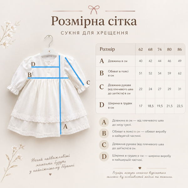Дитяча сукня для дівчинки святкова, біла, Ніжна, 62 см Д00989 фото