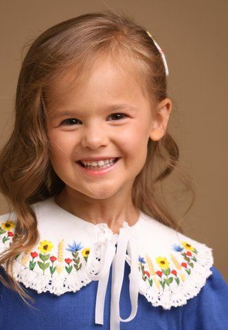 Комірець із ручною вишивкою Яскравий світ Д0000533 фото
