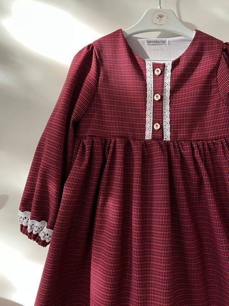 Girls&rsquo; Dress Amelie, Burgundy, 1 year
