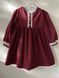 Girls&rsquo; Dress Amelie, Burgundy, 1 year