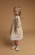 Girls&rsquo; Dress Louise with Embroidered Collar, Powder Pink, 74 cm