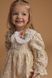 Girls&rsquo; Dress Louise with Embroidered Collar, Powder Pink, 74 cm