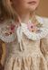 Girls&rsquo; Dress Louise with Embroidered Collar, Powder Pink, 74 cm