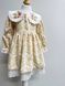 Girls&rsquo; Dress Louise with Embroidered Collar, Powder Pink, 74 cm