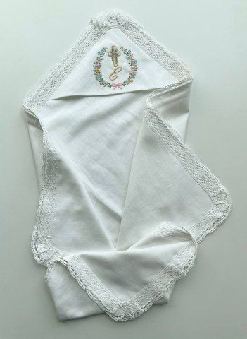Крижма для хрещення з вишивкою, Троянди Д00988 фото
