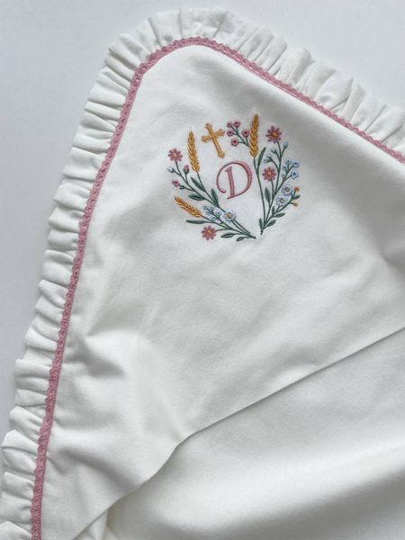 Embroidered Christening Blanket Nizhna