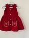 Girls&rsquo; Red Sundress, Snowflakes, 1 year