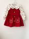 Girls&rsquo; Red Sundress, Snowflakes, 1 year