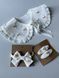 Girls&rsquo; Embroidered Collar, Hair Clips and Headband Set Chamomile