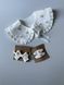 Girls&rsquo; Embroidered Collar, Hair Clips and Headband Set Chamomile