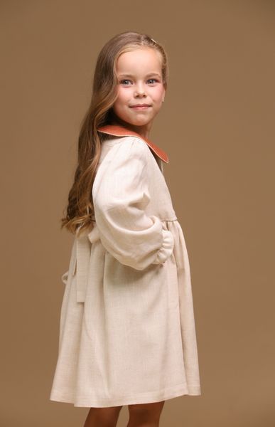 Embroidered Dress Autumn Bunny, 74 cm