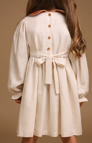 Embroidered Dress Autumn Bunny, 74 cm
