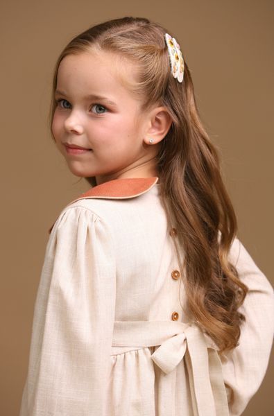 Embroidered Dress Autumn Bunny, 74 cm