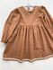 Warm Children's Dress for Girls Khrystia, Small Floral Print, 86 cm
