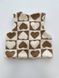 Girls&rsquo; Vest Hearts, Cinnamon, 1-2 years